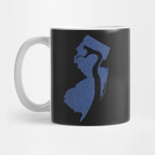 Distressed Minimalistic New Jersey Snake Silhouette Mug